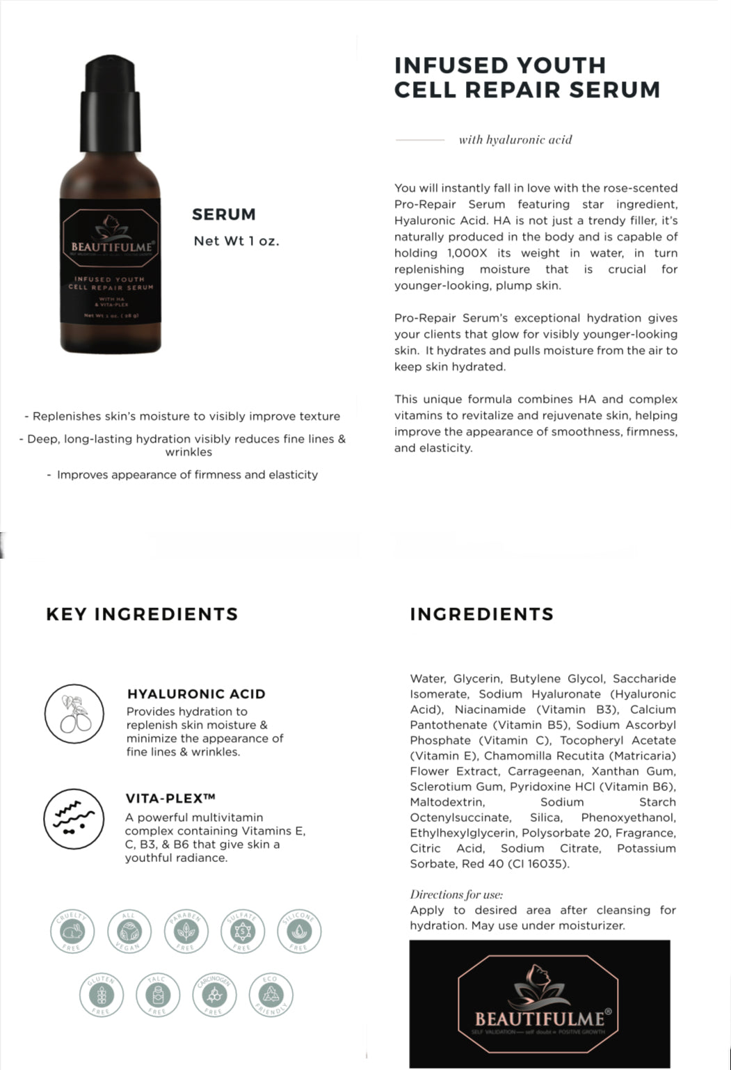 BeautifulMe® Clinical Grade Vegan Skin Care Line