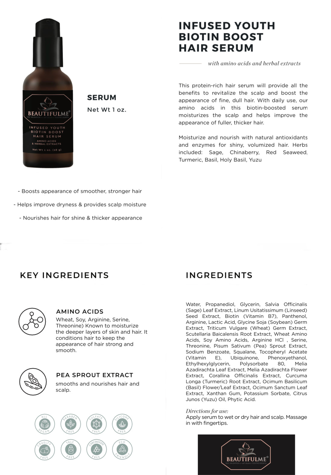 BeautifulMe®️Hair, Skin, Sleep, Focus, and Immune Support