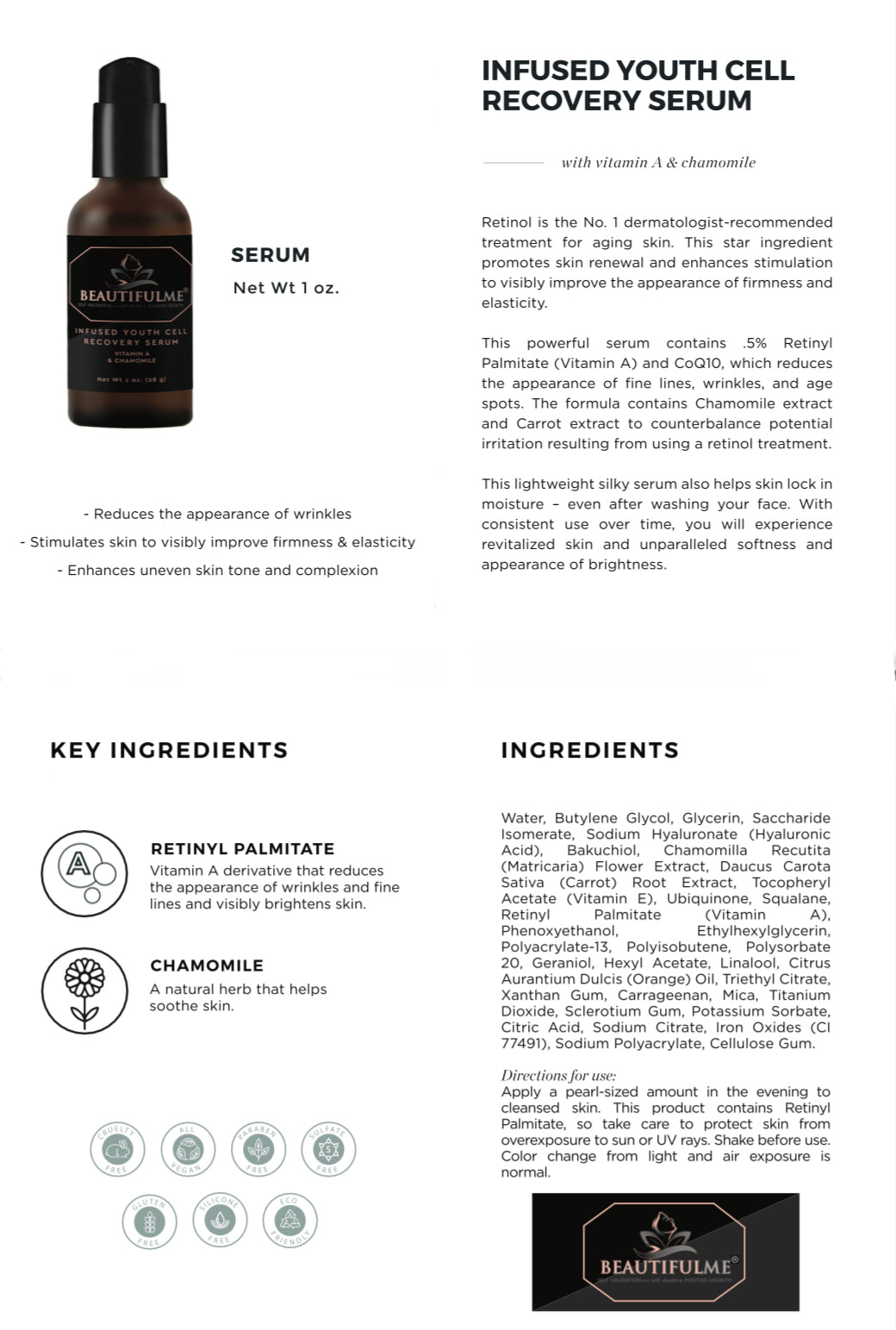 BeautifulMe® Clinical Grade Vegan Skin Care Line