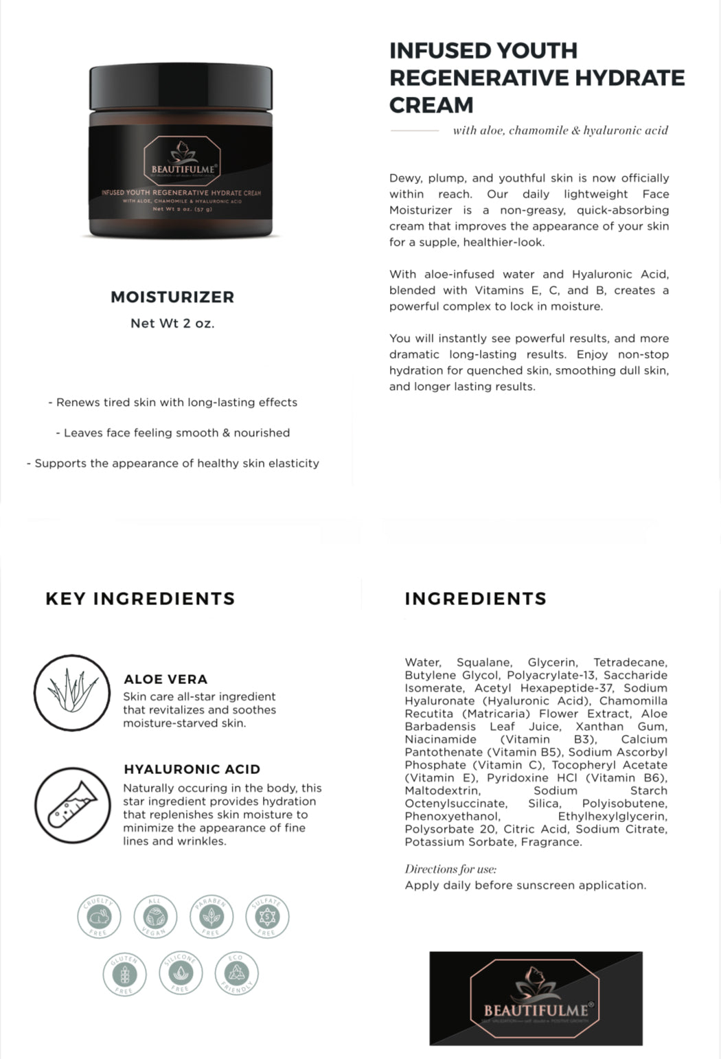 BeautifulMe® Clinical Grade Vegan Skin Care Line