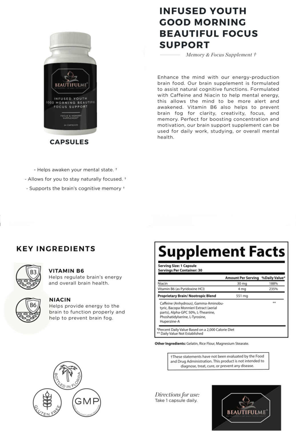 BeautifulMe®️Hair, Skin, Sleep, Focus, and Immune Support